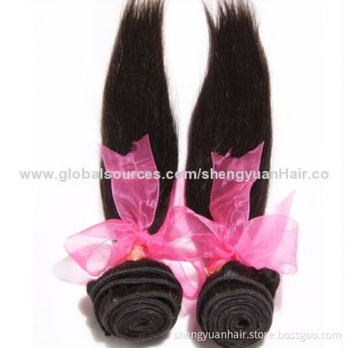 Cheap Brazilian Virgin Human Hair Weave, Silky Straight, 8-inch to 30-inch, Natural Color